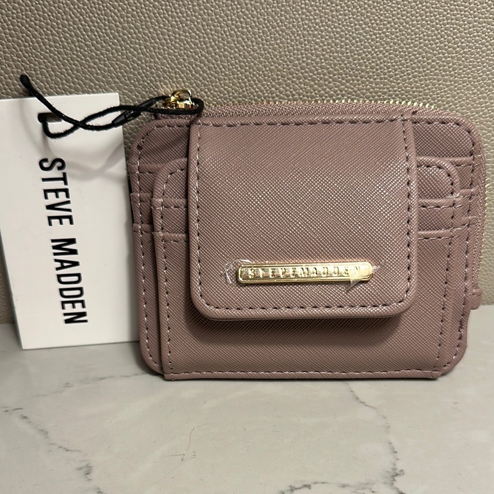 NWT Steve Madden Mauve Card Holder